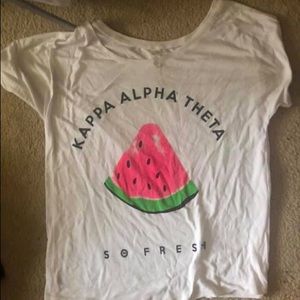Bella “theta so fresh” size small t shirt